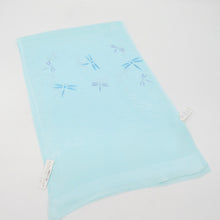 Load image into Gallery viewer, Obi -fried silk pure silk Summer light blue dragonfly pattern Bading the ground pattern Silk 100 % length 175cm