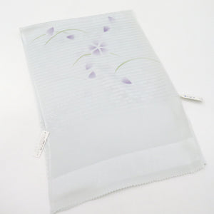 Obi -fried silk pure silk gauge Lavender for summer summer color cherry blossom crests 100 % long 175cm