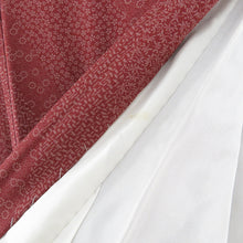 Load image into Gallery viewer, Komon Kouhana Public Lined Collar Red Collar Red Pure Silk Railing Casual Kimono 157cm