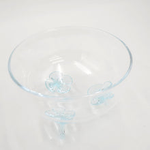 Load image into Gallery viewer, Tableware Sugawara Koi Glass SGHR CAMELLIA Foot glass bowl 13cm salad bowl dessert bowl blue