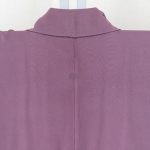 Color Solid Pure Silk Ancient Purple Lined Lined Collar One Crest Semi -Formal Tailoring Kimono Star Star 153cm