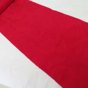 Request antique red silk fabric pure silk picture plate crest crested red kimono unambled Retro length 1100cm