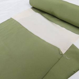 Visit Visit Visit Wearing Wander Fair Yuzen Dyeing Writers Introduction Pure Silk Bran Flower Green Kimono Shade Shaku Shaku Fabric Interpreted Product Length 1800cm