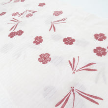 Load image into Gallery viewer, Obi -fried pure silk pure gauze summer baddy with a dragonfly crest 100 % silk length 163cm