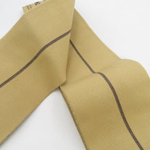 Load image into Gallery viewer, 角帯 綿100％ 綿角帯 日本製 献上柄 黄土×暗茶色 紳士 男性用 定番 浴衣帯 メンズ 男帯 着物 和装 長さ400cm