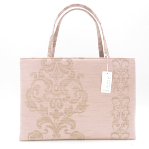 Japanese Bag Bag Kyoto Manri Koji Damask Pink Gray A4 Handlord Bag Tote Bag Subbag Japanese Western Bacheloring outing