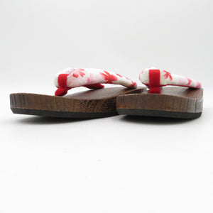 Clogs Yukata Kiri Clogs 24.0cm Ladies cherry blossom pattern nasal throat brown table casual women's footwear for women