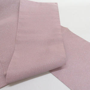 Back belt spelled pure silk silver pink pink silver pure silk pure silk formal tailoring kimono band length 430cm