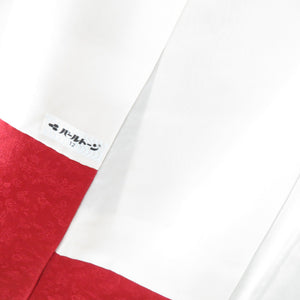 Kimono Silk Red x White x Black Gin -dori Tsuji Tsuji Popular Lined -collar Graduation Graduation Formal Tailoring Kimono Star Hall