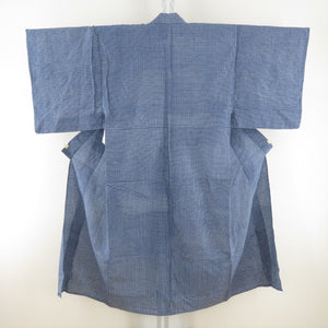 Yukata Men's Yukata Navy x White Tortoise Show pattern 100 % Cotton Cotton Men -tailed 137cm