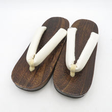 Load image into Gallery viewer, Clogs Yukata Kiri Clags 25.5cm Hempo Nin Ninoso White Brown Ladies Casual Women&#39;s Footwear Summer