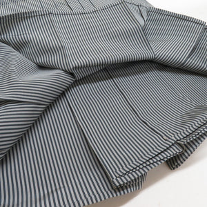 Sendai Paire Human National Treasure Kido Men's Light Hakama Pure Silk Approximately 92cm Gray Striped Purpose Men are dressed up