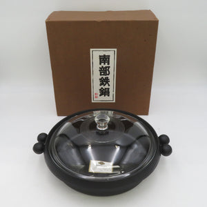 Nanbu Iron Equipment Nambotecchi Cooking Equipment Otofibudo South Sukiyaki Pot Southern Nambu Nanpungla Lid Box with lid