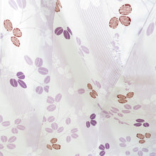 Load image into Gallery viewer, Fukumatsu -an summer kimono Yukata Keya Hagi -style white x purple bee collar polyester Washable casual summer height 168cm