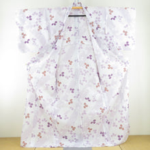 Load image into Gallery viewer, Fukumatsu -an summer kimono Yukata Keya Hagi -style white x purple bee collar polyester Washable casual summer height 168cm