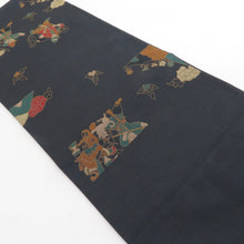 Load image into Gallery viewer, Nishijin Oriba Subasige Salon Kiya Taikiya Taiki Sil Sil Silk Landscape Wenty Dense Glay Six -Passed Casual Kimono Obi Length 432cm