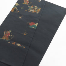 Load image into Gallery viewer, Nishijin Oriba Subasige Salon Kiya Taikiya Taiki Sil Sil Silk Landscape Wenty Dense Glay Six -Passed Casual Kimono Obi Length 432cm