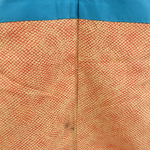 Komon polyester plum pattern purple x red white lined wide collar casual kimono tailoring