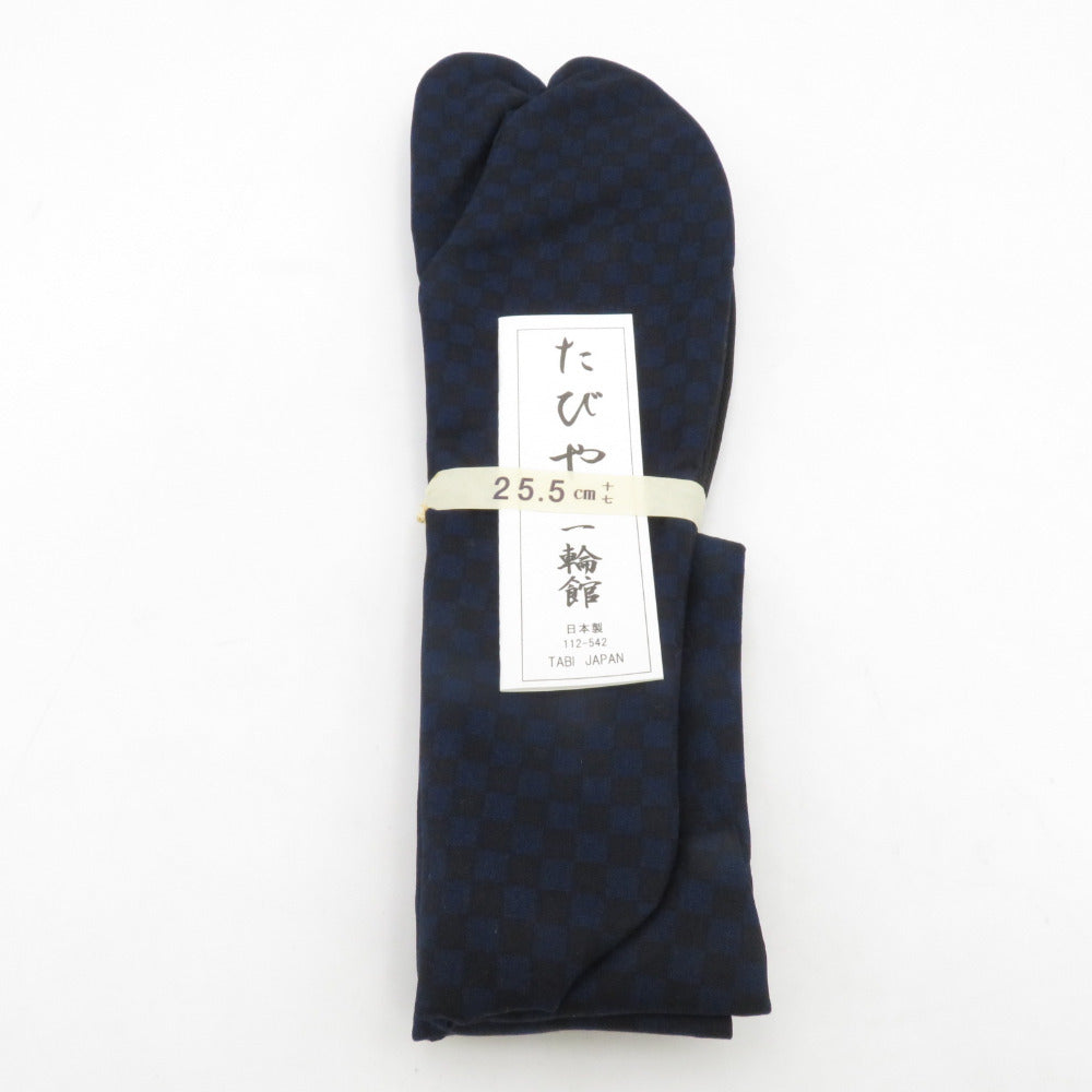 Male pattern tabi 25.5cm black blue city pine pattern Black Japan Made in Japan 100 % cotton 4 pieces Men's tabi casual