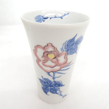 Load image into Gallery viewer, Kutani ware -yaki tableware traditional craftsman Eiko Minaminami free cup 5 passenger sets with rose roses with roses and folk crafts tumbler