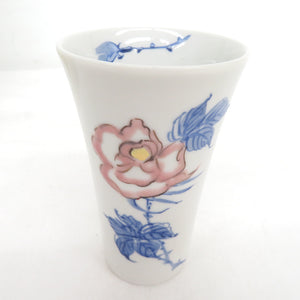 Kutani ware -yaki tableware traditional craftsman Eiko Minaminami free cup 5 passenger sets with rose roses with roses and folk crafts tumbler