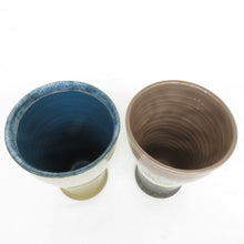 Load image into Gallery viewer, Glass GLAZE WORKS Glaze Works Pair Cup &amp; Tray Set Pair Tambler