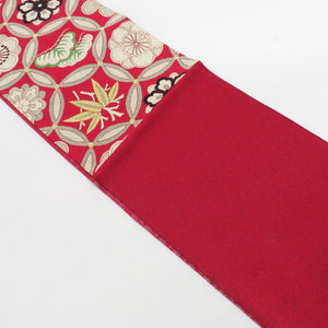 FURIFU Furifuru Back Obi Zabi Zoukotake Siwatani Siwattle Six -Pattern Red Food Sleeve Casual Casual Kimono