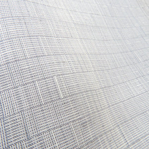 Tsumugi Kimono Yuki Tsumugi Stock Paper on Okushun Okushu flat weaving lined lined lined lined, striped, lattice blur pure silk pure silk pure gray gray Casual Casual height 167cm unused item