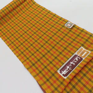 Clear Kimono Wool Lattice Yellow Unsuzable Women Kimono Kimono Fabric Handmade Material Length 1200cm