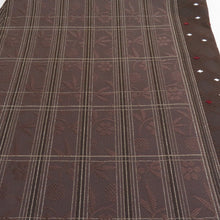 Load image into Gallery viewer, Back Obi Obi Shochiku Ume Plum Silk Pure Brown Six -Pattern