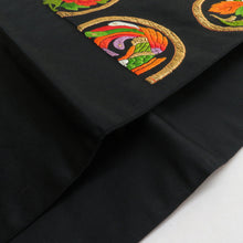 Load image into Gallery viewer, Bag track for kimono for kimonos for kimono, flower butterfly and bird sentence black karoori six -handed pattern pure silk thread adult ceremony up 436cm