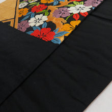 Load image into Gallery viewer, Umebun -like black golden karo six -handed pattern pure silk thread pure silk yarn