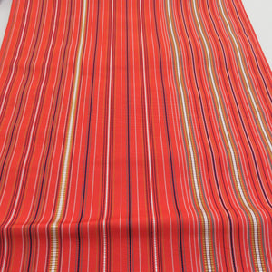 Hakata Ori Nagoya Silk Pure Silk Honorchizen Striped Pattern All Passish Passions Orange Eight Dimensions Tailored Kimono Obi Length 358cm