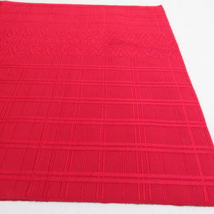 Hakata Ori Nagoya Obi Silk Pure Silk Contains Tsukuzen Lattice All Patterns All Patterns Red Colored Kimono Back Matsubiya Tailoring Length 354cm