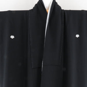 Kaga Yuzen Black Tomosode Tatsuhiro Tatsuhiro Matsunobun -style silk -shaped silk lined -collar rhinocated wings writer real Kaga Yuzen dyeing dress formal tailoring 170cm