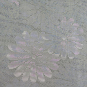 Tsumugi Kimono Oshima Tsumugi Silk Green Flower Pattern Bee Casual Casual Kimono Tailor
