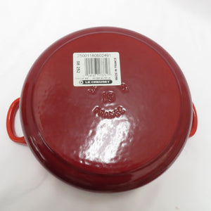 Le Creuset ル・クルーゼ 調理器具 COCOTTE RONDE ココット ロンド ホーロー鍋 両手鍋 チェリーレッド 18cm ほうろう IH対応 未使用品