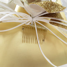 画像をギャラリービューアに読み込む, 髪飾り・かんざし 振袖用  薔薇  ゴールド×ホワイト 成人式 卒業式 結婚式 フォーマル バラ 日本製 美品