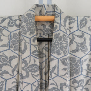 Tsumugi Kimono Kimono Pure Silk Backage X Blue Bee Collar Casual Kimono Slowly Tailor 155cm