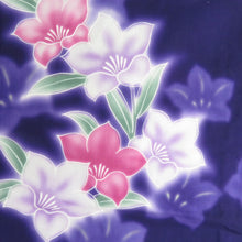 Load image into Gallery viewer, Yukata Cotton Bee Collar Purple x Pink Color Bellflower Pattern Tailoring Women&#39;s Yukata Yukata Studio 159cm