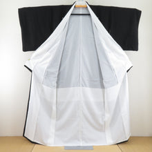 Load image into Gallery viewer, Black Tomesode Imperial Palace car on Kazuru Pure Silk Pure Silk Hatsuri Lined Wide Contains Intsign Purimonogen Kimono Formal Tailor