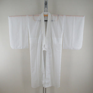 Big collar with half -collar Summer underwear White underwear striped kimono Juban tailoring 123cm