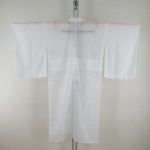 Big collar with half -collar Summer underwear White underwear striped kimono Juban tailoring 123cm