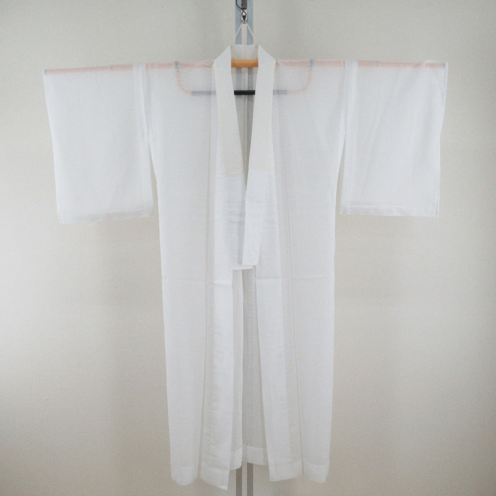 Big collar with half -collar Summer underwear Juban striped striped kimono Juban tailoring up 131cm