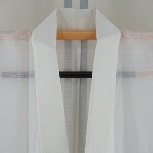 Big collar with half -collar Summer underwear Juban striped striped kimono Juban tailoring up 131cm