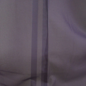 夏着物 単衣 ポリエステル 絽 バチ衿 正絹 絽 色無地 紫 一つ紋 夏用 仕立て上がり 身丈160cm 美品