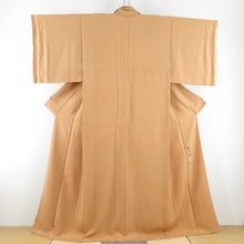 Load image into Gallery viewer, Color plain lined wide collar Yellow pure silk one crest wooden crest Kaga Yuzen Masayoshi Oshiida Slutrifying Kimono height 162cm