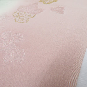 帯揚げ 丹後ちりめん 正絹 ピンク×白緑色ぼかし 絹100％ フォーマル カジュアルにも 日本製 長さ182cm