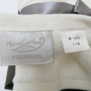 タオル Micro Cotton マイクロコットン プレミアム フェイスタオル 76×41cm 綿100％ ホワイト 未使用品