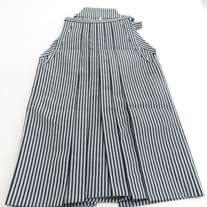 Hakama Men's horse riding hakama polyester string about 85cm black gray striped form